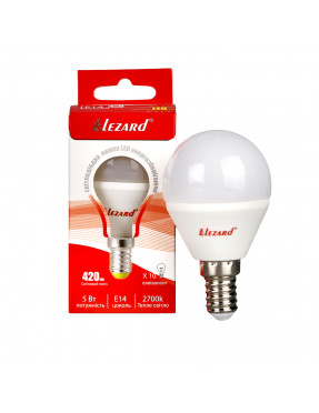 LED лампа A45 5W E14 2700K шар