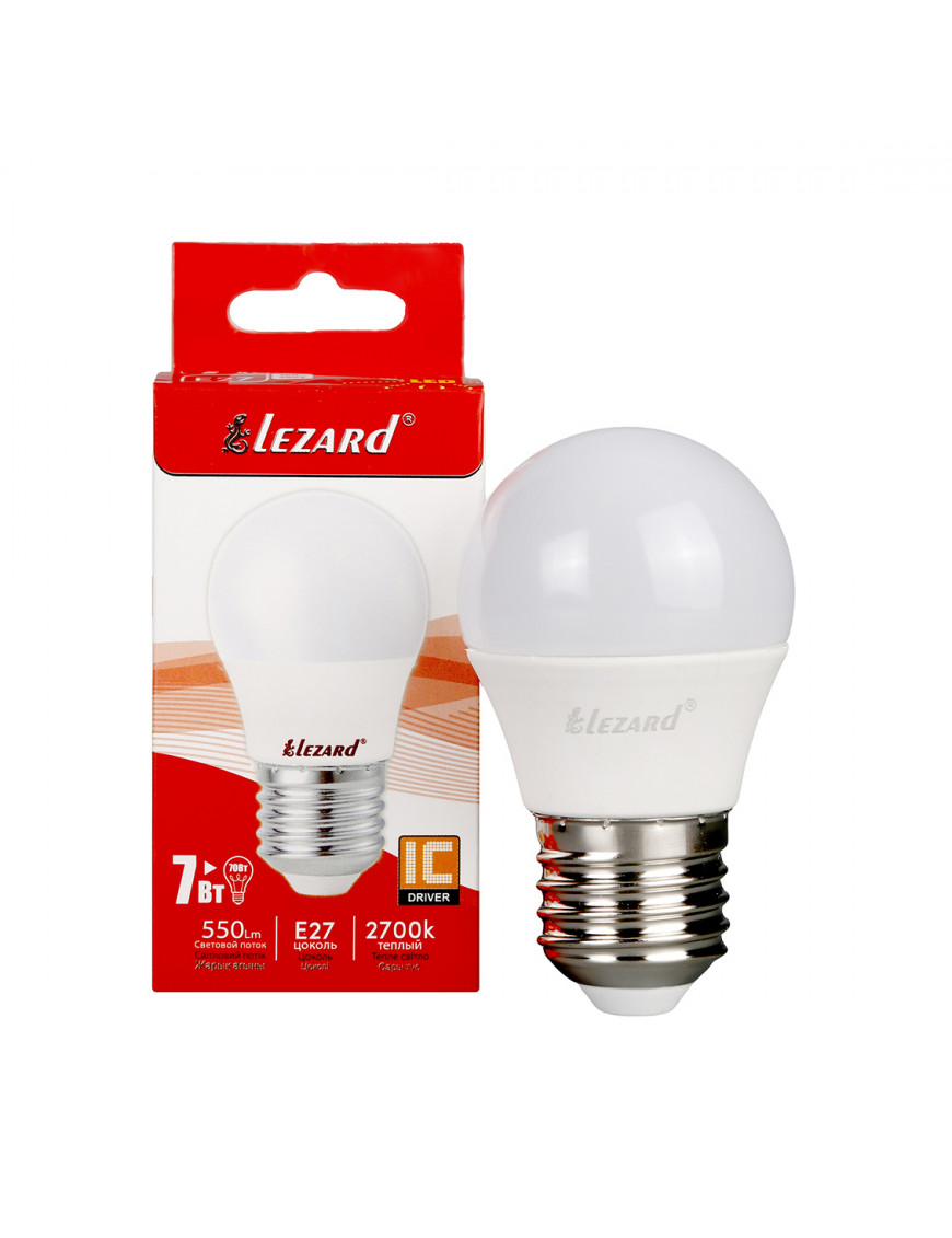 LED лампа A45 7W E27 2700K шар LED лампа A45 7W E27 2700K шар