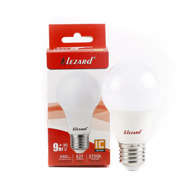 LED лампа A60 9W E27 2700K