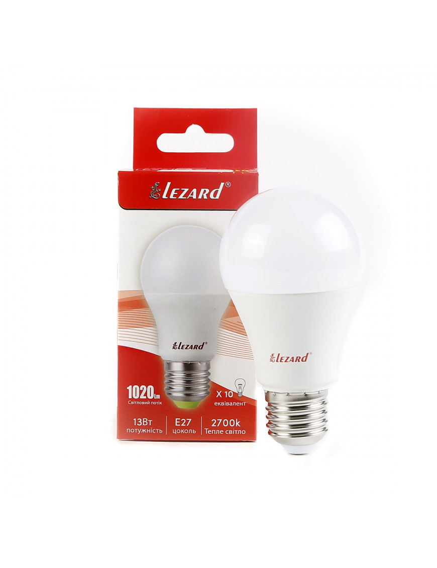 LED лампа A60 13W E27 2700K