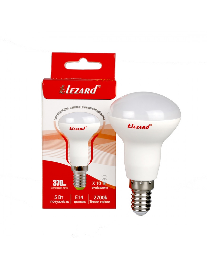 LED лампа рефлекторна R50 5W E14 2700K LED лампа рефлекторна R50 5W E14 2700K
