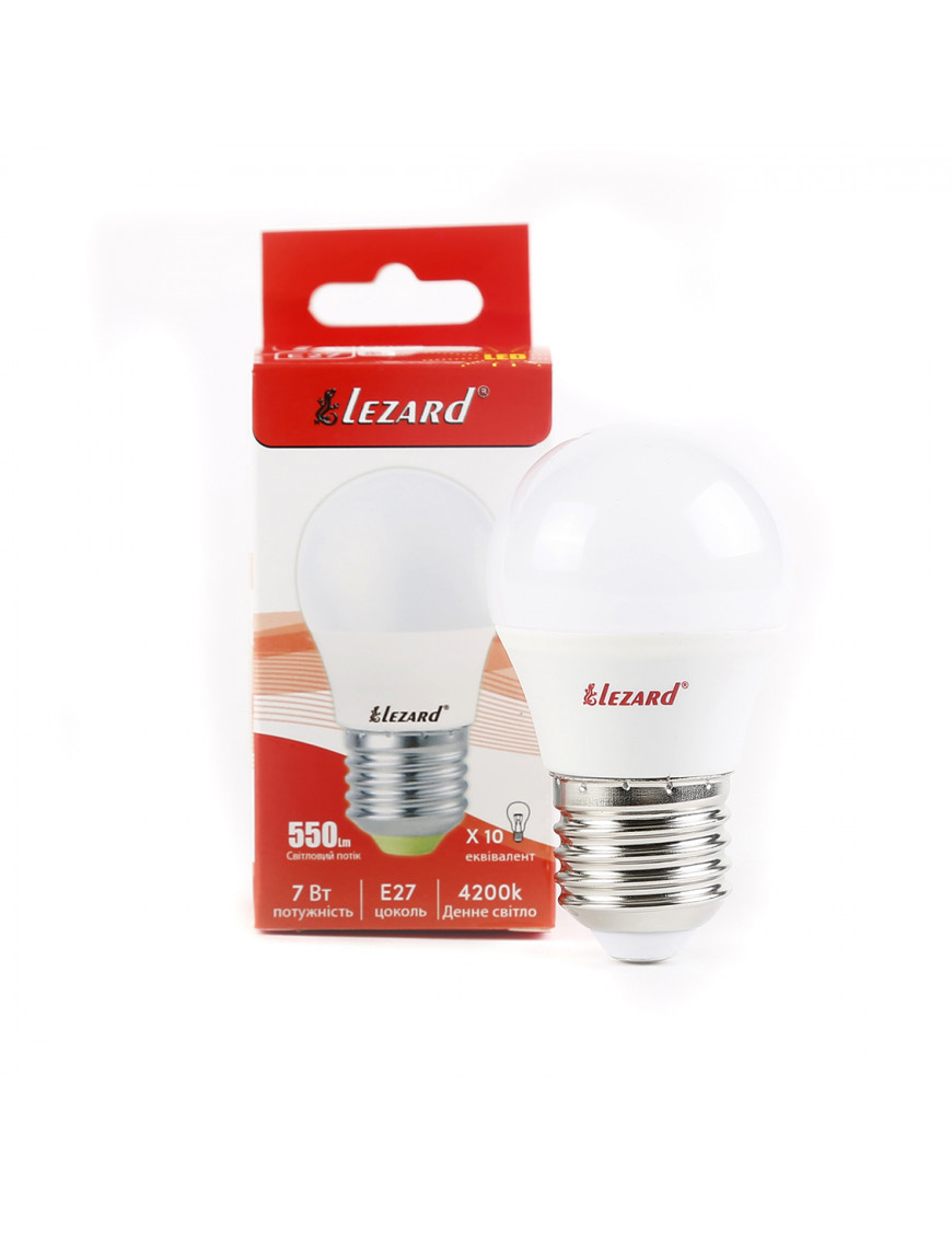 LED лампа A45 7W E27 4200K шар LED лампа A45 7W E27 4200K шар