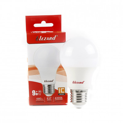LED лампа A60 9W E27 4200K