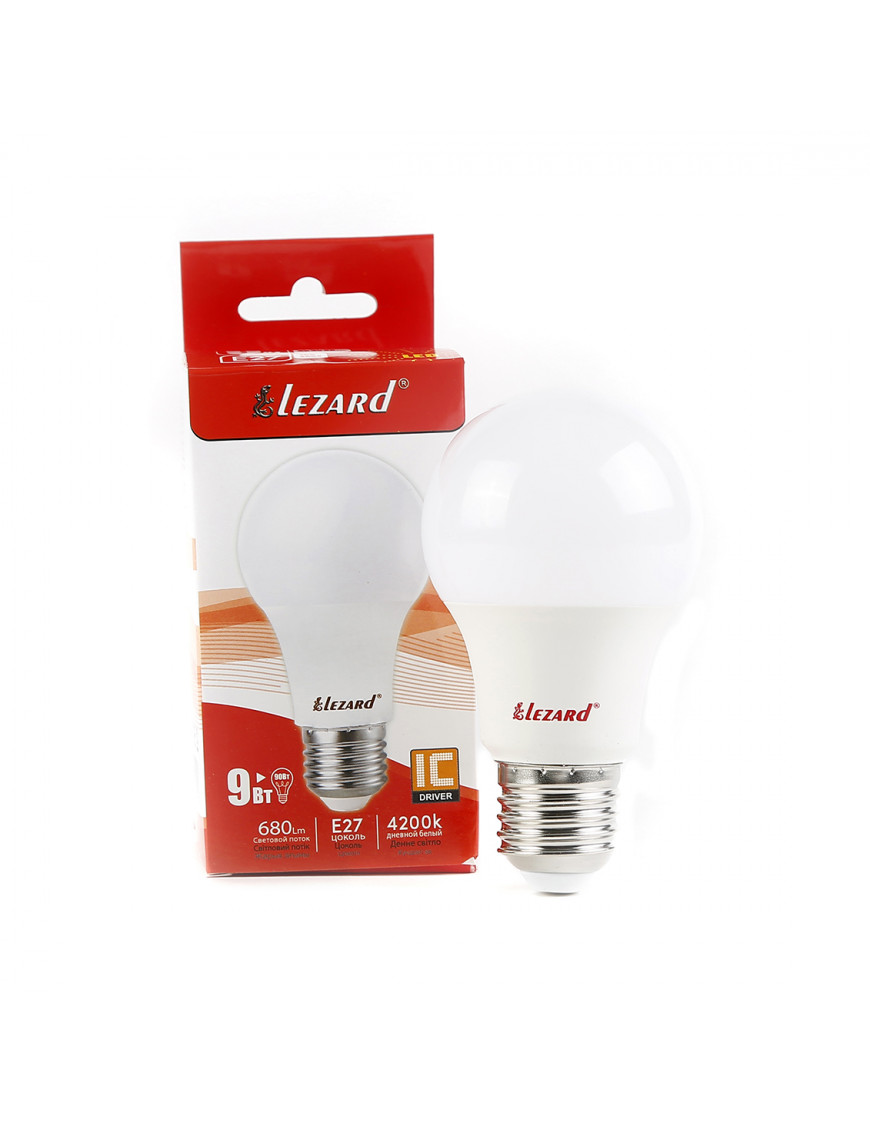 LED лампа A60 9W E27 4200K