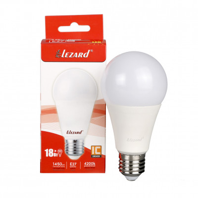 LED лампа A65 18W E27 4200K