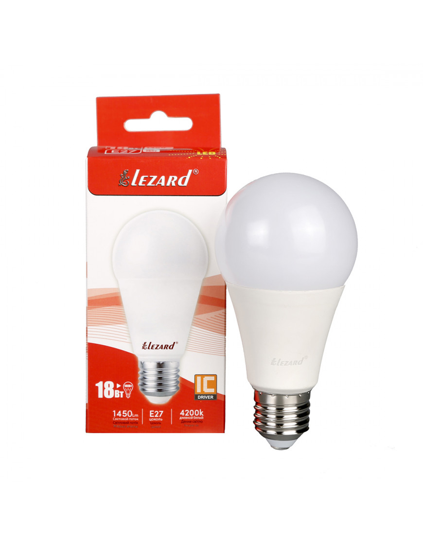 LED лампа A65 18W E27 4200K LED лампа A65 18W E27 4200K