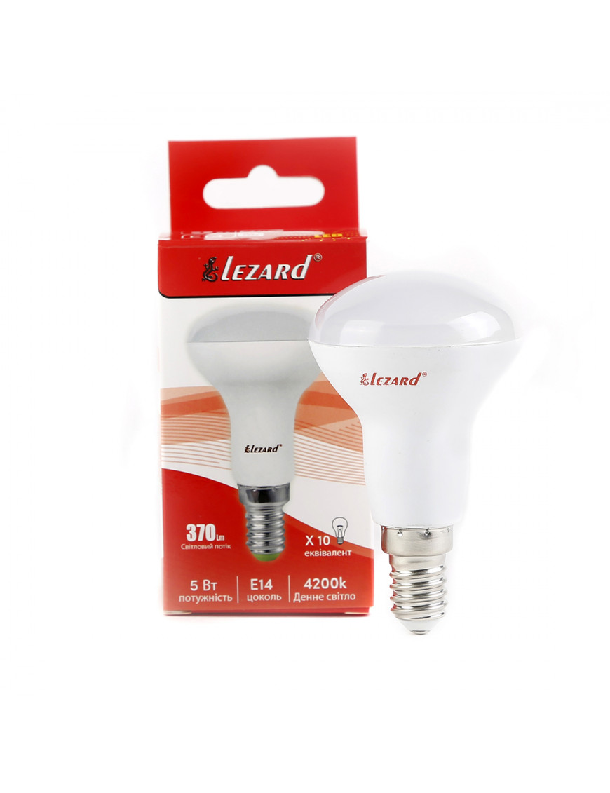 LED лампа рефлекторна R50 5W E14 4200K LED лампа рефлекторна R50 5W E14 4200K