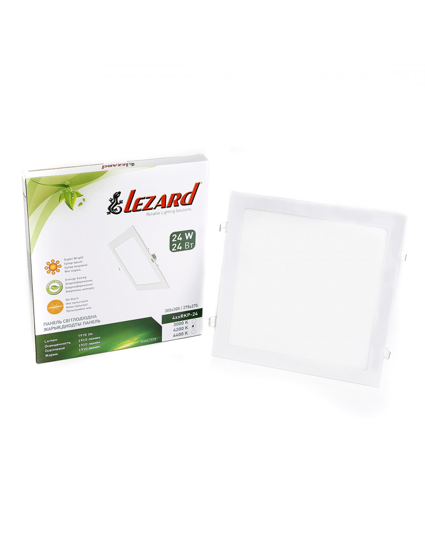 LED-панель квадратна-24Вт (300*300 mm) 4200K, 1910 люмен LED-панель квадратна-24Вт (300*300 mm) 4200K, 1910 люмен