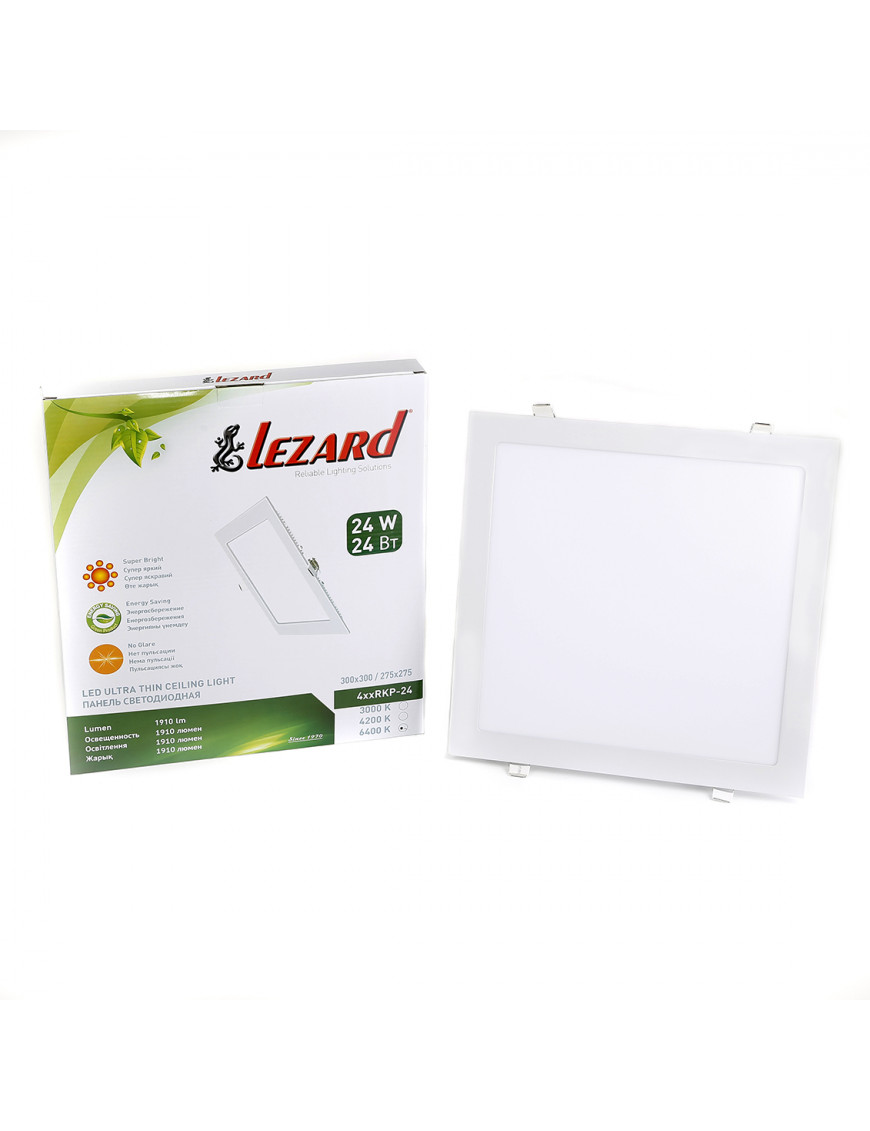 LED-панель квадратна-24Вт (300*300 mm) 6400K, 1910 люмен LED-панель квадратна-24Вт (300*300 mm) 6400K, 1910 люмен