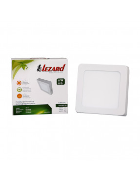 LED-панель квадратна- 6Вт накладна (110x110) 6400K, 470 люмен