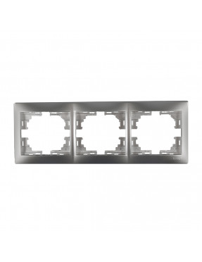 MIRA Рамка 3-на горизонтальна Сірий Металік
