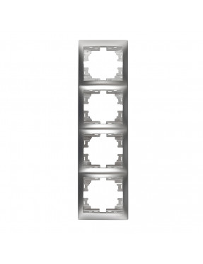 MIRA Рамка 4-на вертикальна Сірий Металік