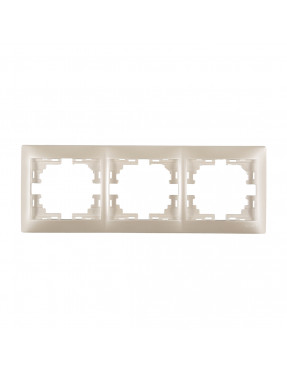 MIRA Рамка 3-на горизонтальна Перлинно-БІЛИЙ