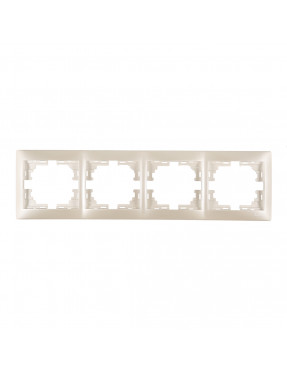 MIRA Рамка 4-на горизонтальна Перлинно-БІЛИЙ