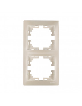 MIRA Рамка 2-на вертикальна Перлинно-БІЛИЙ