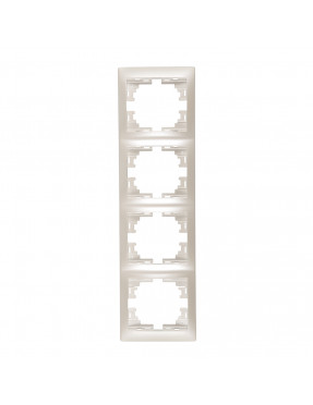 MIRA Рамка 4-на вертикальна Перлинно-БІЛИЙ