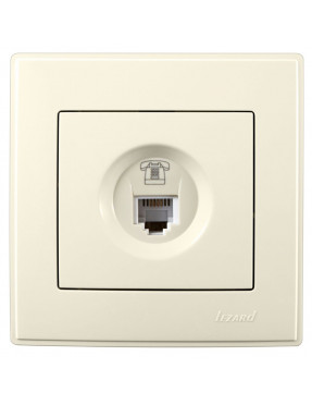 LESYA Розетка телефонна Крем