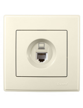 LESYA Розетка комп'ютерна Крем