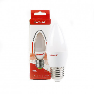LED лампа B35 7W E27 2700K свічка