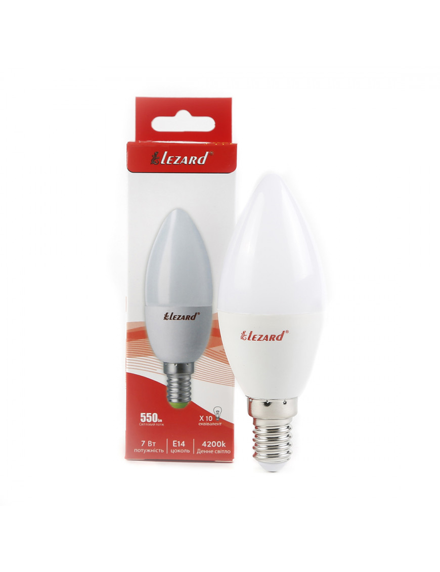 LED лампа B35 7W E14 4200K свічка LED лампа B35 7W E14 4200K свічка