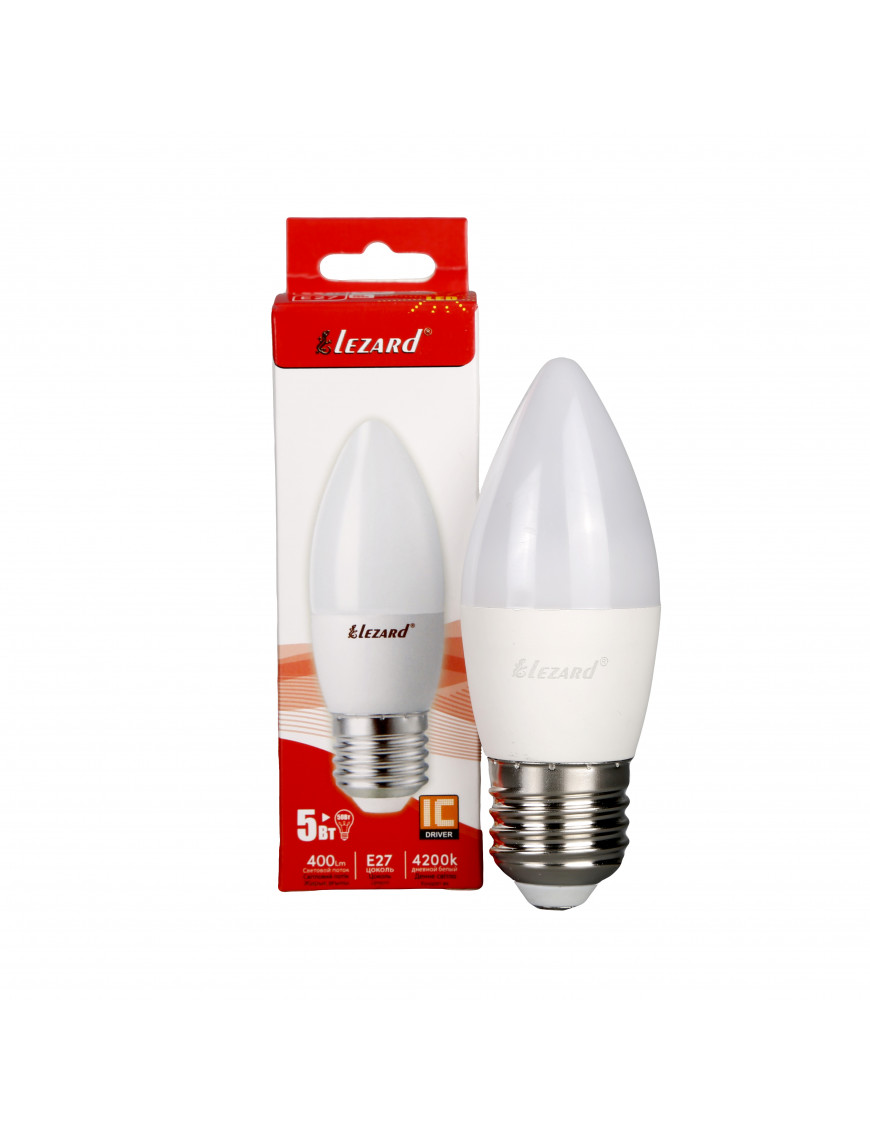 LED лампа B35 5W E27 4200K свічка LED лампа B35 5W E27 4200K свічка