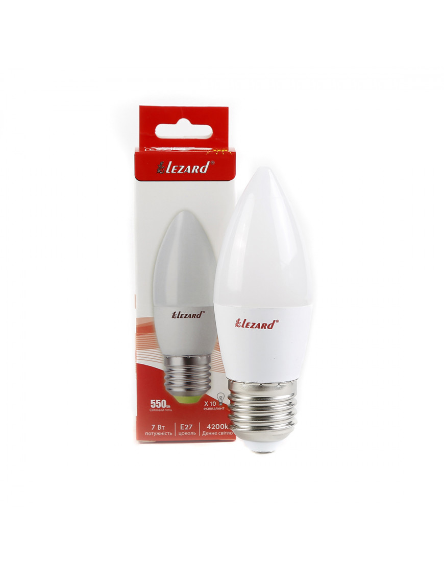 LED лампа B35 7W E27 4200K свічка LED лампа B35 7W E27 4200K свічка
