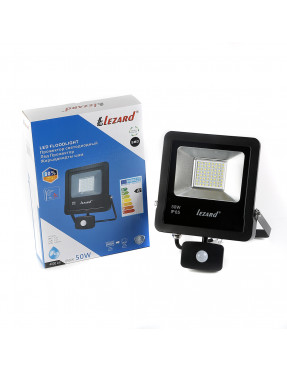 Прожектор LED 50Вт з датчиком IP65 6500K 4000Lm 1/12шт