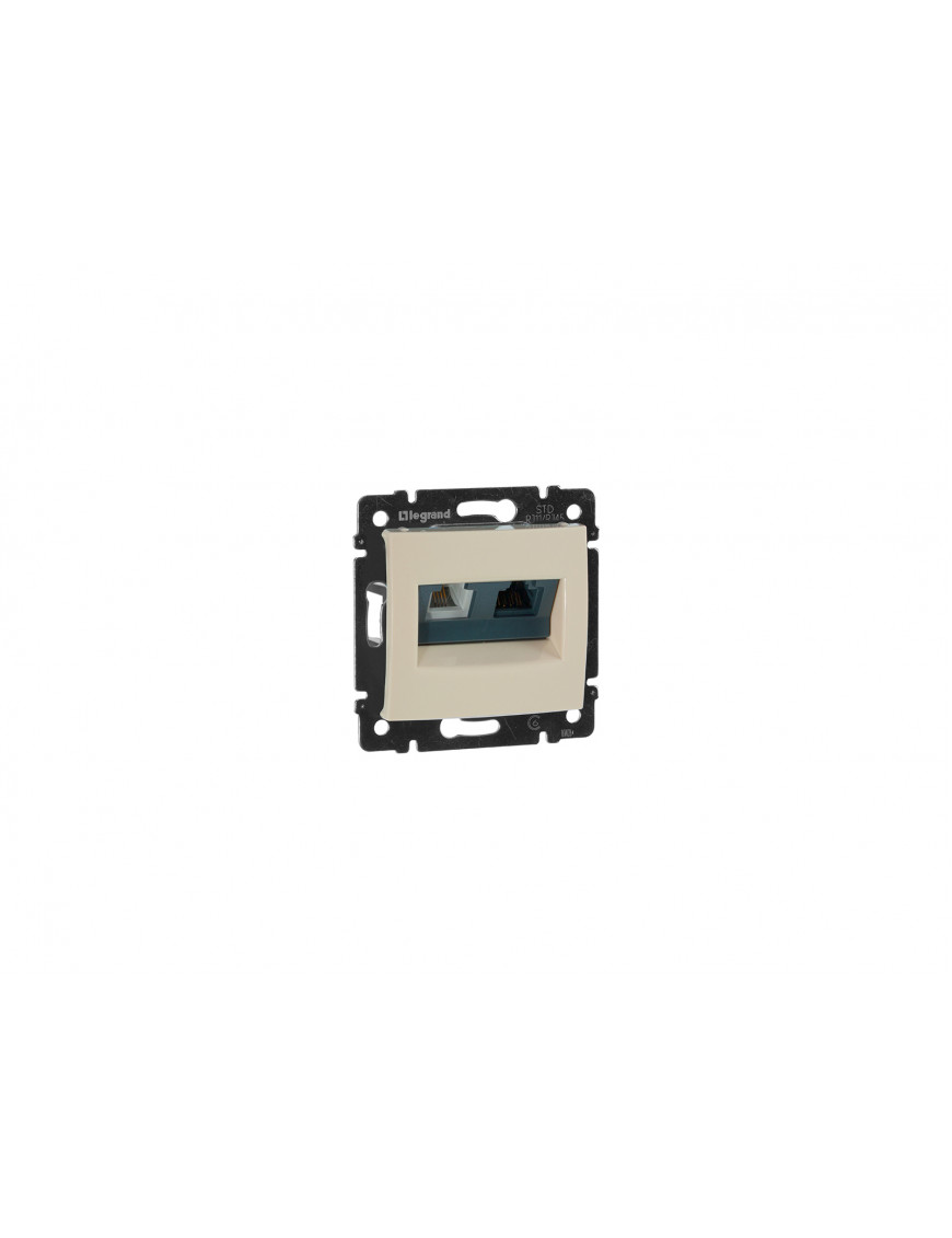 LEGRAND VALENA Розетка компютерна + телефонна RJ 45 (6e UTP+RJ11) сл.кіст  774180[10 шт/уп.]
