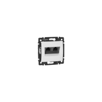 LEGRAND VALENA Розетка комп'ютерна подвійна RJ45 кат 5 UTP 774231 [10 шт/уп.]