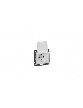 LEGRAND VALENA Розетка з заземленням з захистною Кришкою 774422 IP44 [10 шт/уп.]
