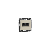 LEGRAND VALENA Розетка комп'ютерна подвійна RJ-45 UTP 5кат. сл.кістка  774131[10 шт/уп.]