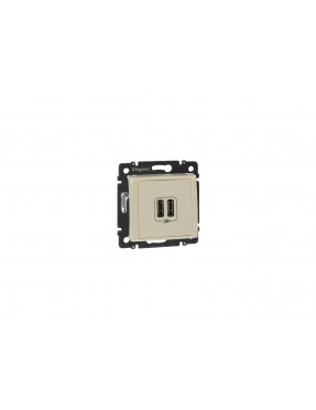 LEGRAND VALENA Розетка 2хUSB  Слонова кістка