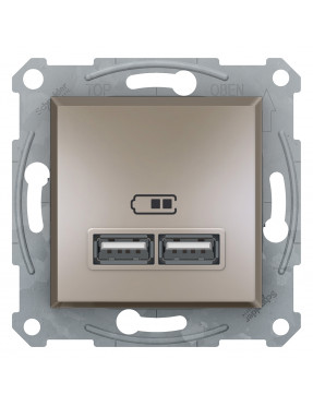 USB розетка 2,1a бронза asfora