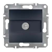 Tv розетка прохідна asfora антрацит 8db Tv розетка прохідна asfora антрацит 8db