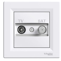 Tv-sat розетка 4db прохідна біла asfora Tv-sat розетка 4db прохідна біла asfora