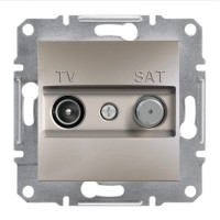 Tv-sat розетка 4db прохідна asfora бронза Tv-sat розетка 4db прохідна asfora бронза