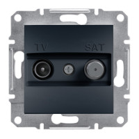 Tv-sat розетка 8db прохідна asfora антрацит Tv-sat розетка 8db прохідна asfora антрацит