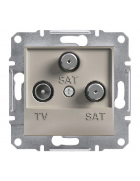 Tv-sat-sat розетка кінцева asfora бронза