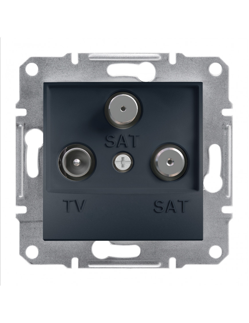 Tv-sat-sat розетка кінцева asfora антрацит Tv-sat-sat розетка кінцева asfora антрацит