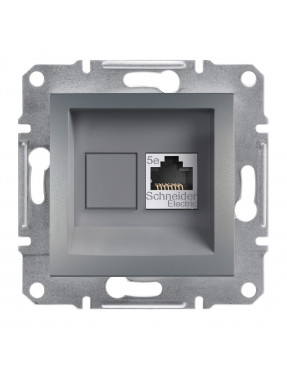 Розетка комп'ютерна rj45 stp кат. 5е asfora сталь