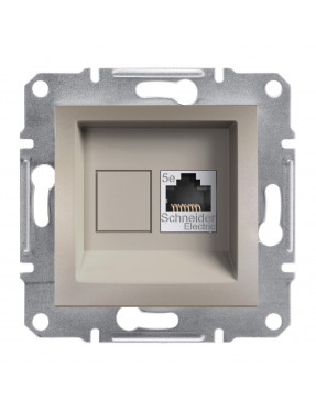 Розетка комп'ютерна rj45 stp кат. 5е asfora бронза
