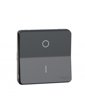 Механізм перемикача двохполюсний IP55, чорний, Mureva Styl Schneider Electric MUR35034