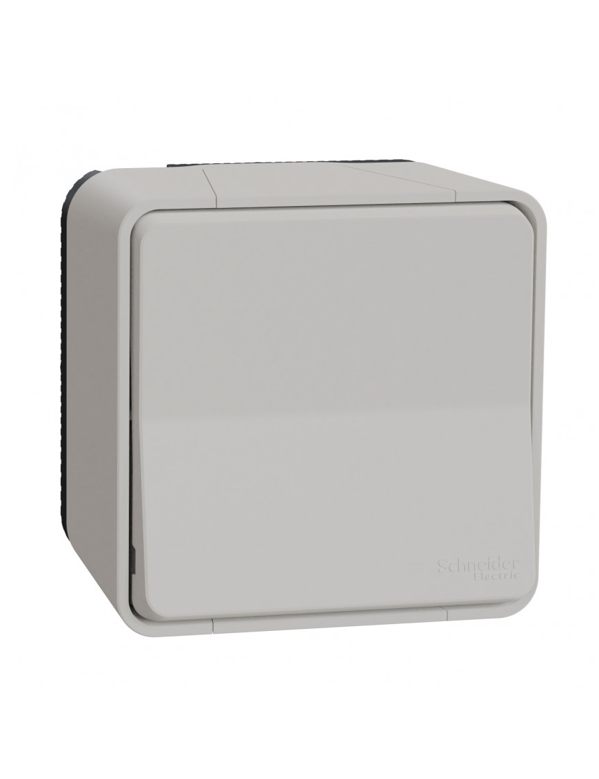 Кнопковий вимикач IP55, для поверхневого монтажу, білий, Mureva Styl Schneider Electric MUR39026 Кнопковий вимикач IP55, для поверхневого монтажу, білий, Mureva Styl Schneider Electric MUR39026