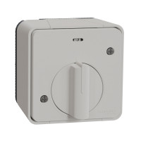 Вимикач з таймером IP55, для поверхневого монтажу, білий, Mureva Styl Schneider Electric MUR39067 Вимикач з таймером IP55, для поверхневого монтажу, білий, Mureva Styl Schneider Electric MUR39067