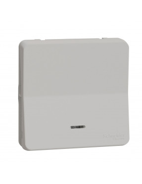 Механізм кнопкового вимикача з підсвіткою IP55, білий, Mureva Styl Schneider Electric MUR39127