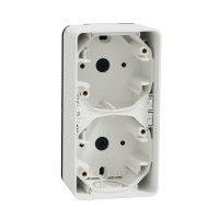 Двомісний бокс для поверхневого монтажу IP55, білий Mureva Styl Schneider Electric MUR39912 Двомісний бокс для поверхневого монтажу IP55, білий Mureva Styl Schneider Electric MUR39912