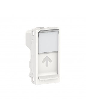 Центральна плата  RJ45Keystone/Systimax 1 модуль білий