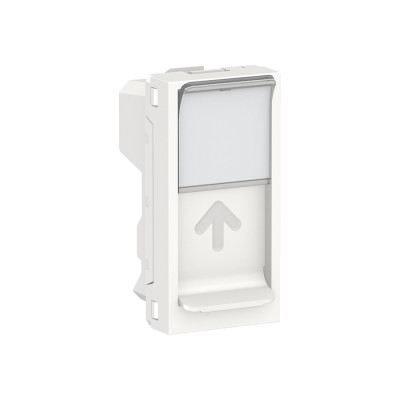 Центральна плата  RJ45Keystone/Systimax 1 модуль білий