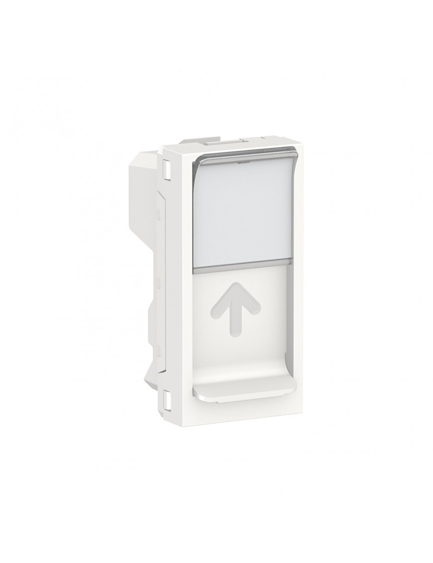 Центральна плата  RJ45Keystone/Systimax 1 модуль білий
