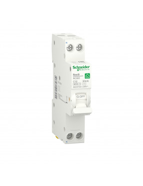 Компактний диференційний автоматичний вимикач RESI9 Schneider Electric 32 А, 30 мA, 1P+N, 6кA, крива С, тип АС